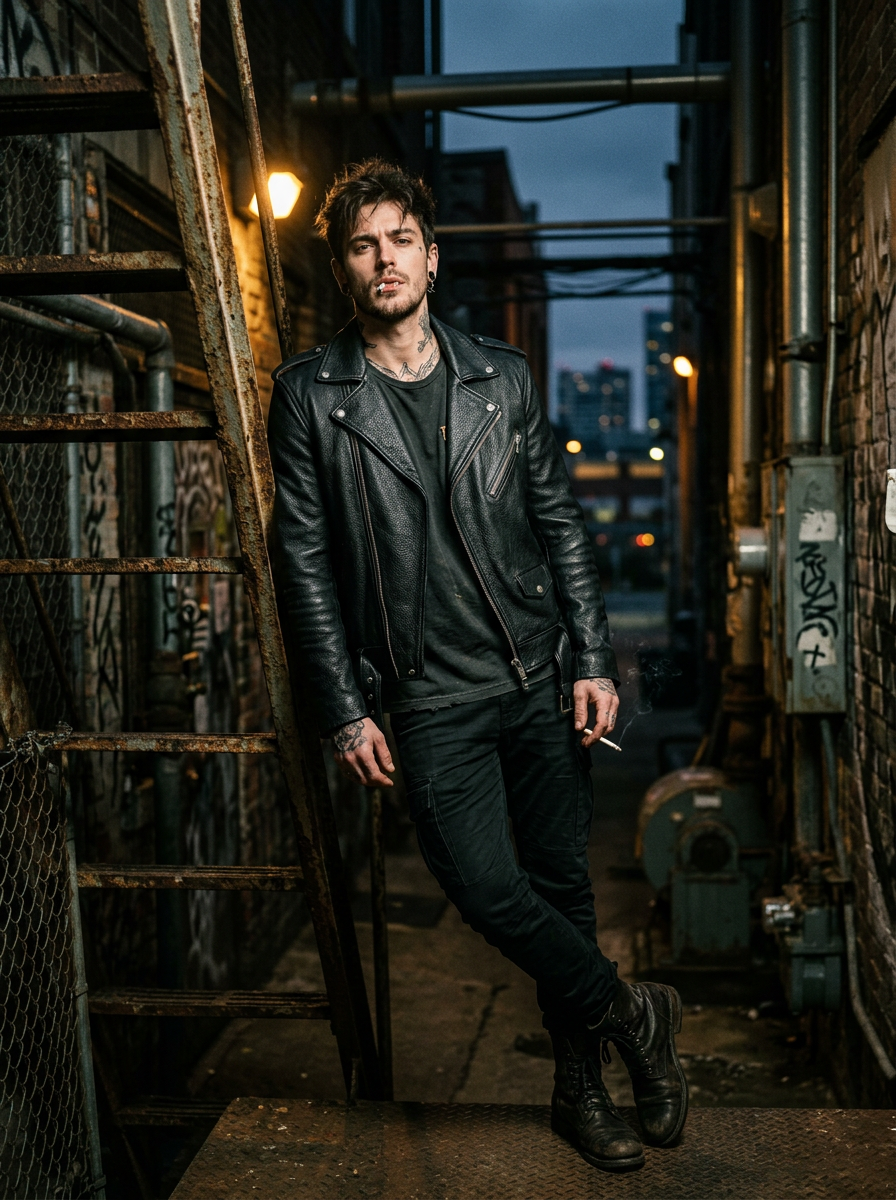 Leather Biker Jacket