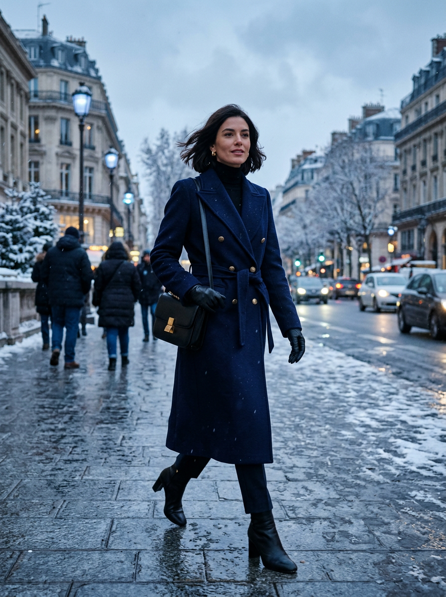 Double-Breasted Cashmere Overcoat
