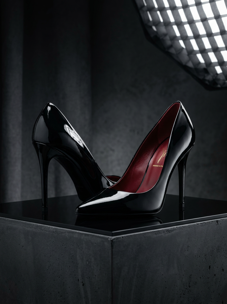 Pointed-Toe Leather Pumps